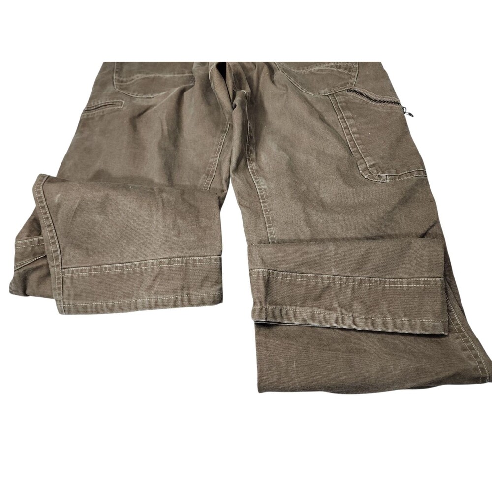Kuhl The Law Men’s 40x32 Canvas Pants Vtg Patina Dye Brown Outdoor Trail Camp - Picture 10 of 11